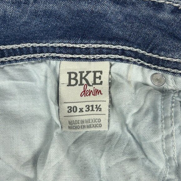 BKE Buckle Jeans Women‎ 32x30.5 Sabrina Blue Stretch Low-Rise Straight Leg Denim - Picture 12 of 14